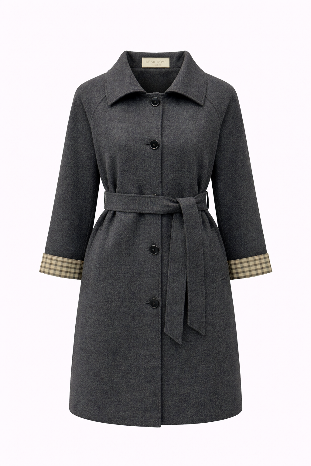 Single Breasted Felt Coat