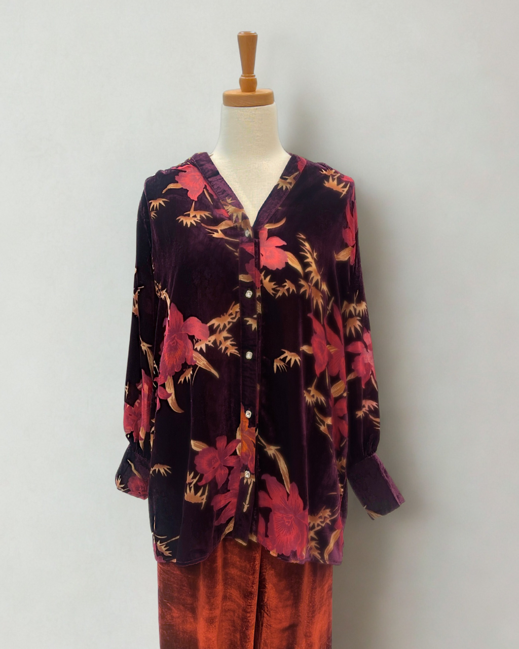 Autumn Silk Blouse