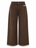 Juliette brown straight Mid rise pant