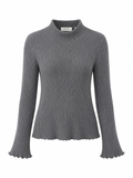Bell Sleeve Knit Turtleneck