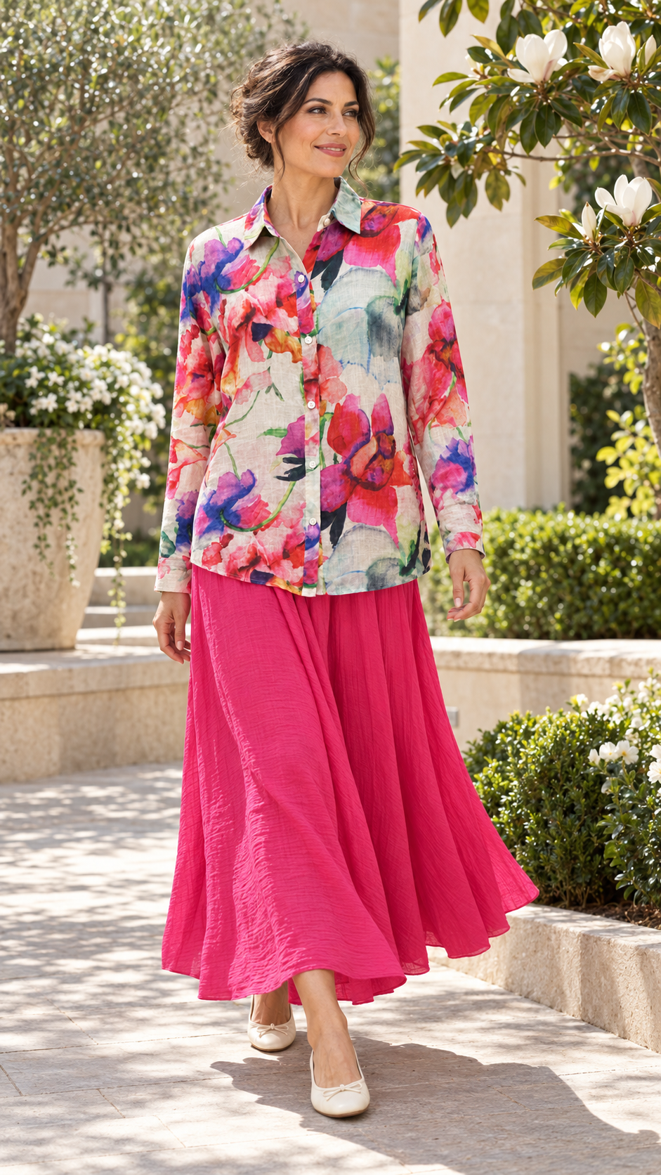 Ashleigh Floral Linen Shirt