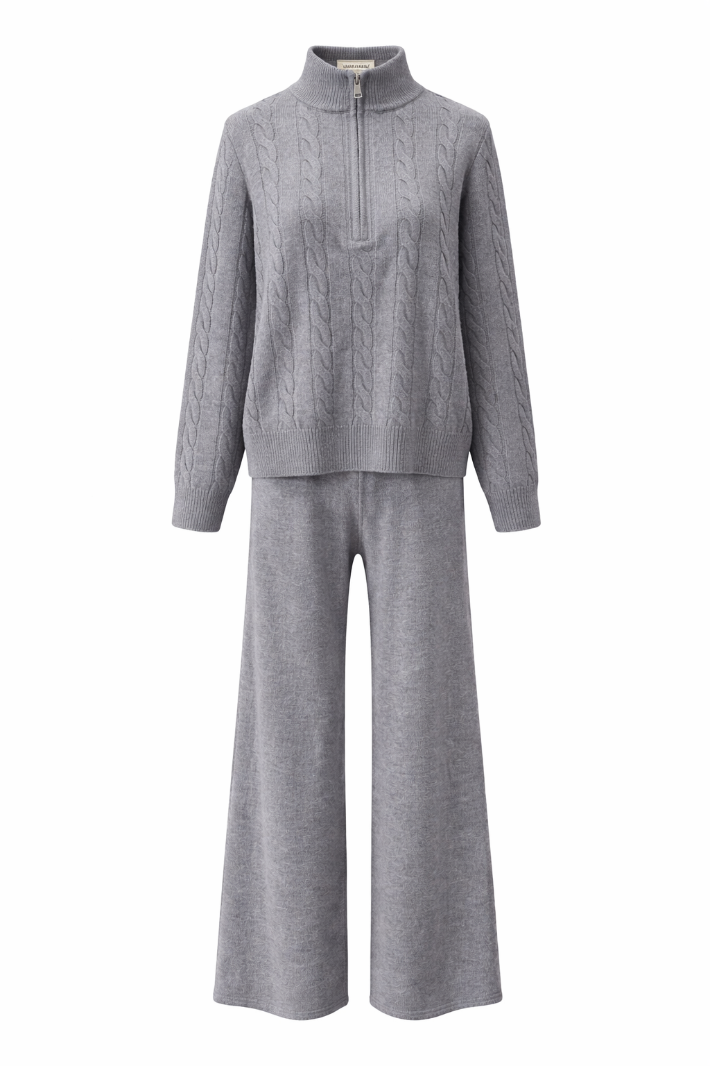 Cable Knit Pants Set