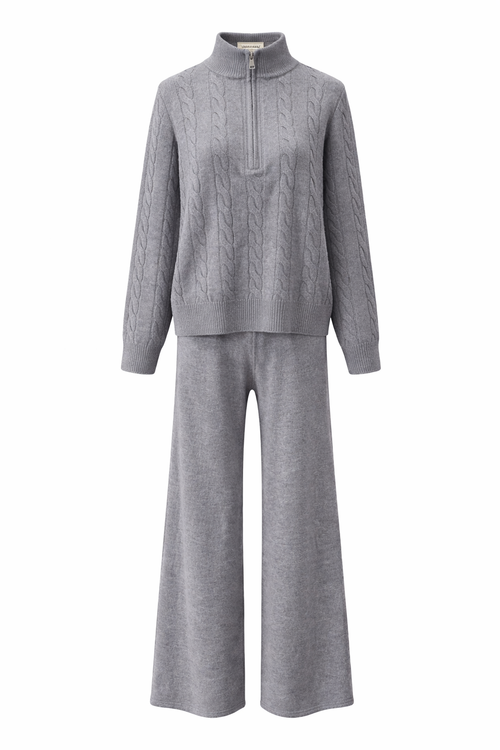 Cable Knit Pants Set
