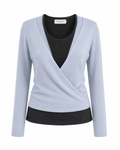 Halter Neck Wrap Knit Top