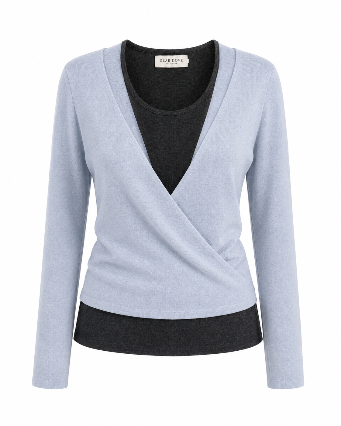 Halter Neck Wrap Knit Top