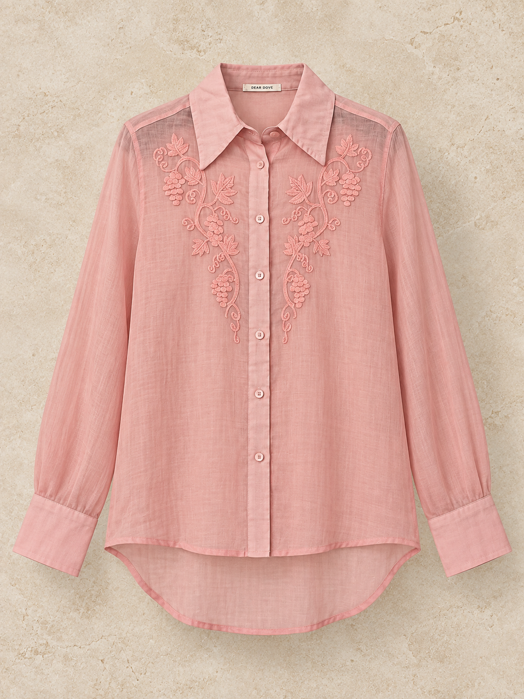 Elise Embroidered Linen Shirt