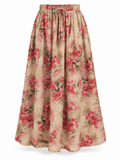 Emily Floral Linen Skirt