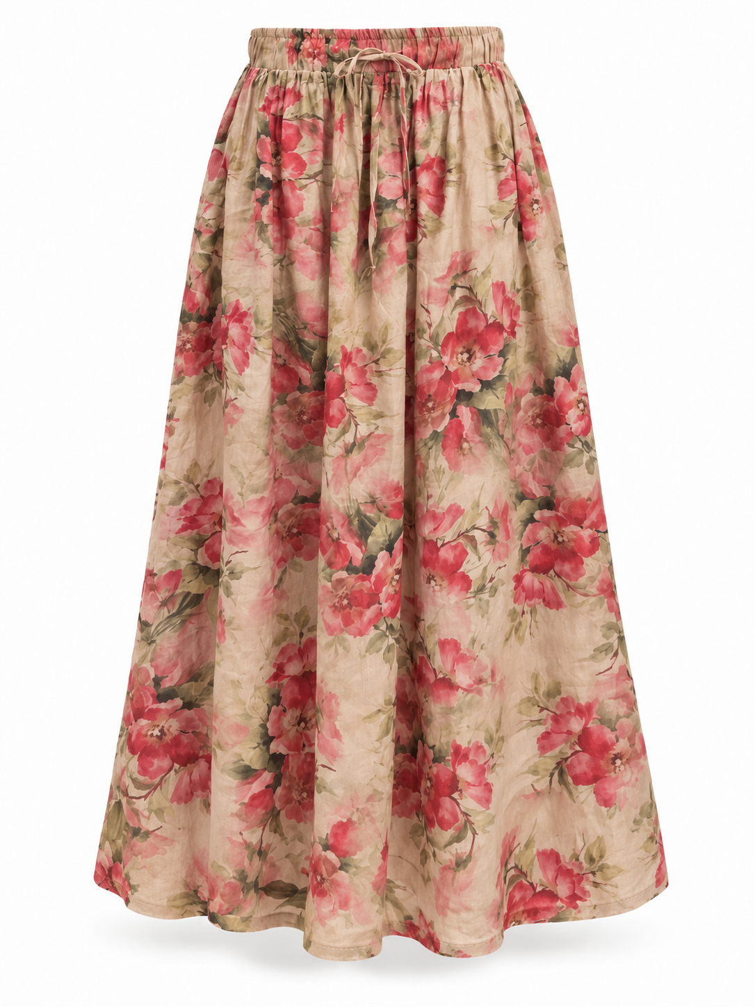 Emily Floral Linen Skirt