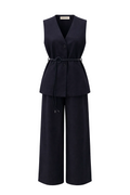 Denim Vest and Trousers Set