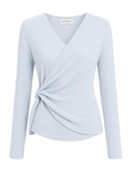 Serene Wrap Knit Top