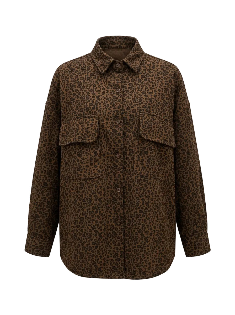 Leopard Shirt Jacket