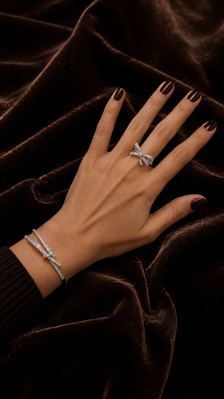 DD Bow Bracelet and Ring Set