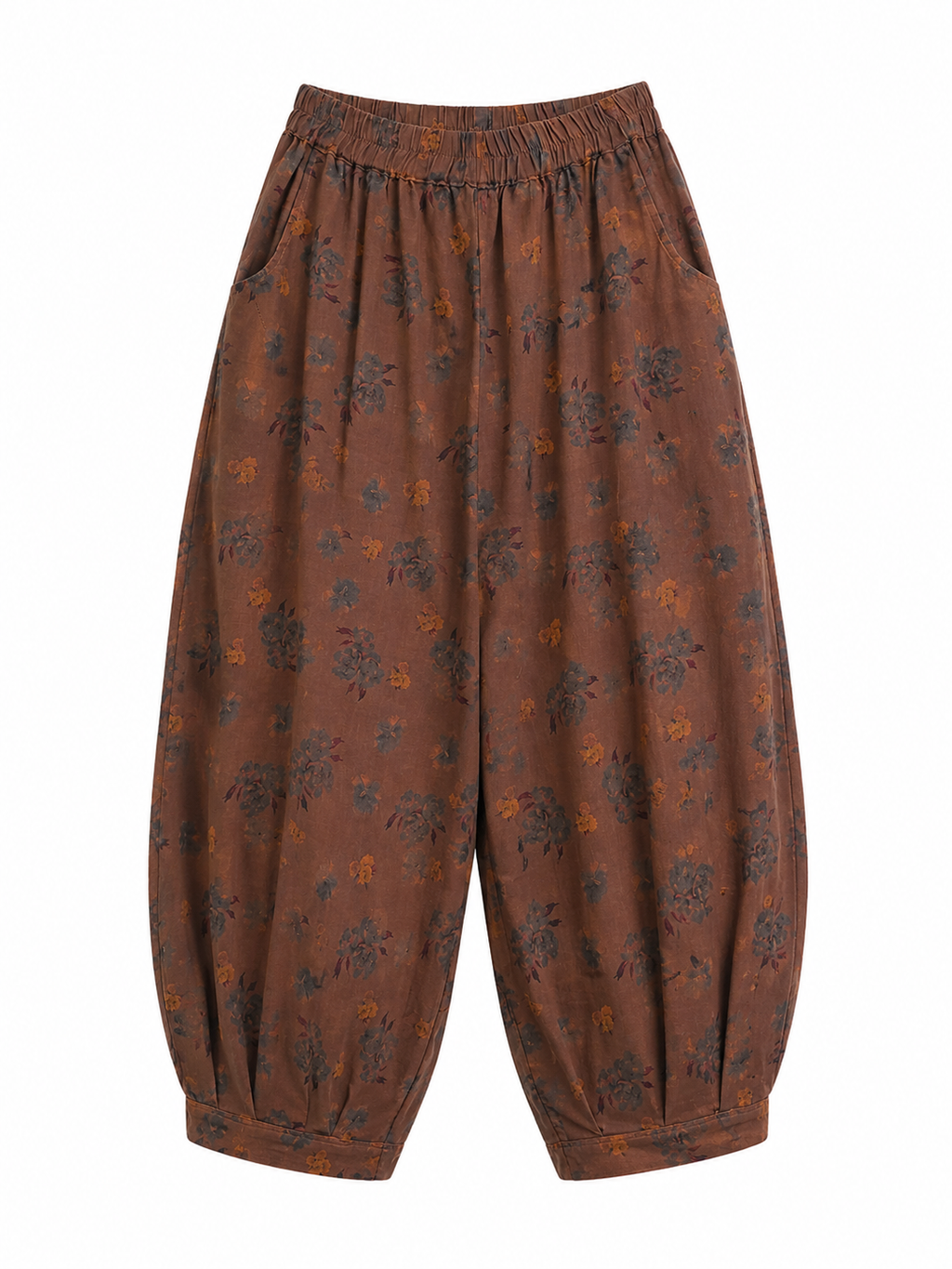 Linen Barrel Pants
