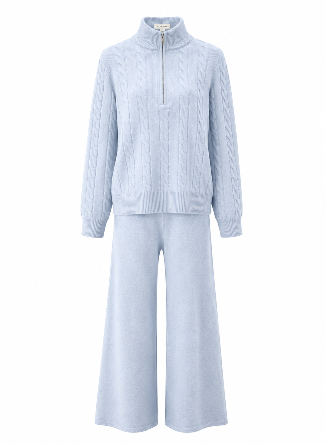 Cable Knit Pants Set