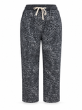 Cleo Leopard Print Barrel Jeans