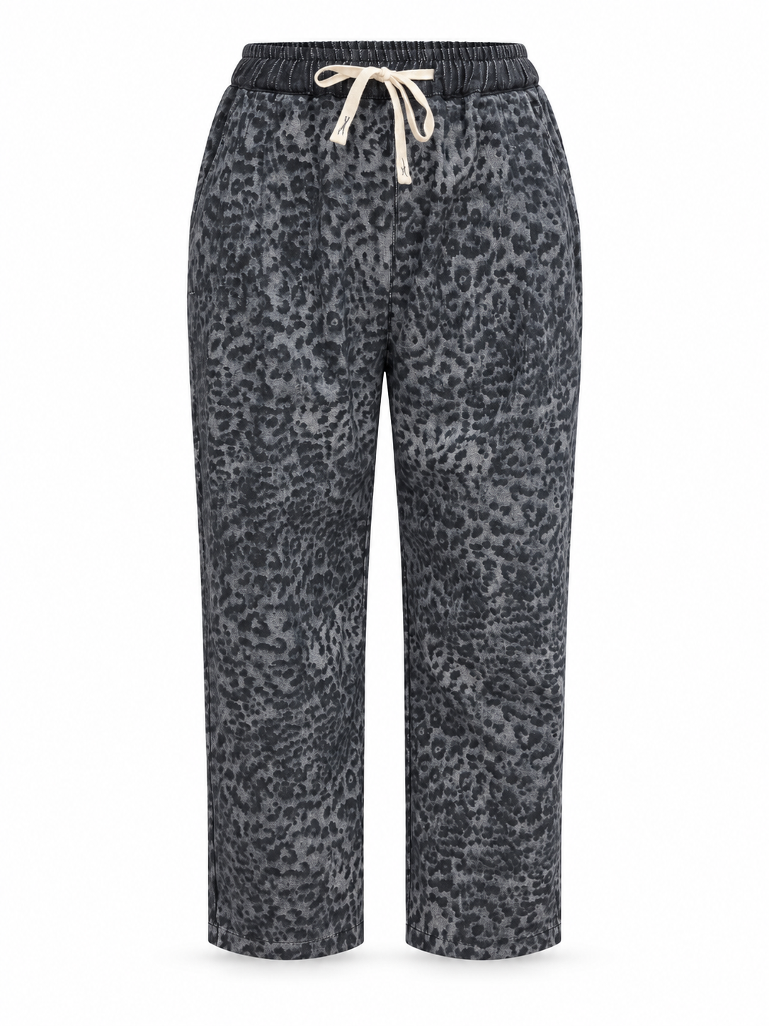 Cleo Leopard Print Barrel Jeans