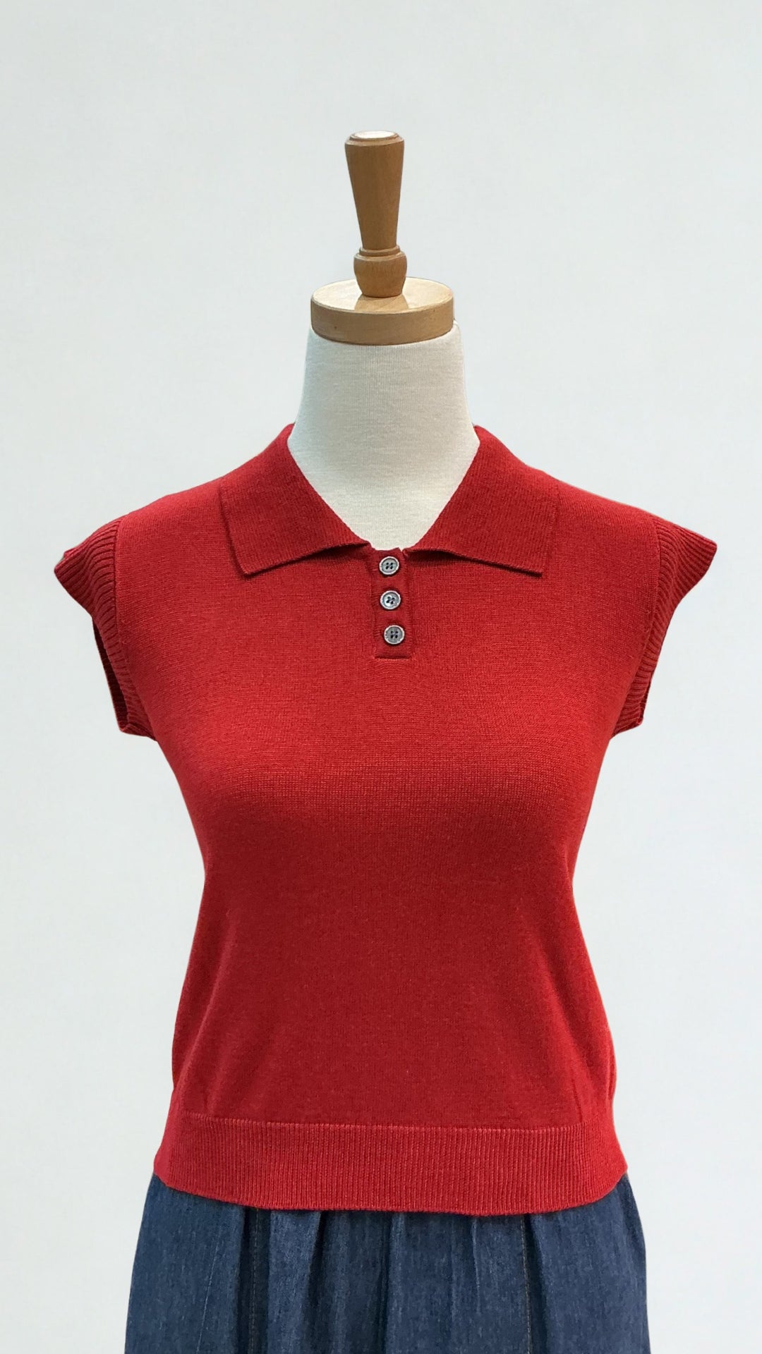 Polo Knit Top