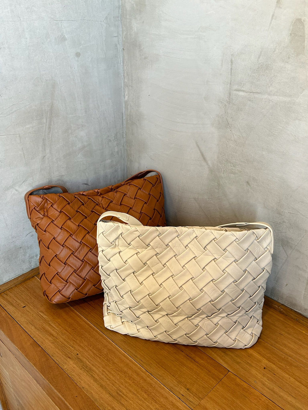 Allison Woven Leather Bag