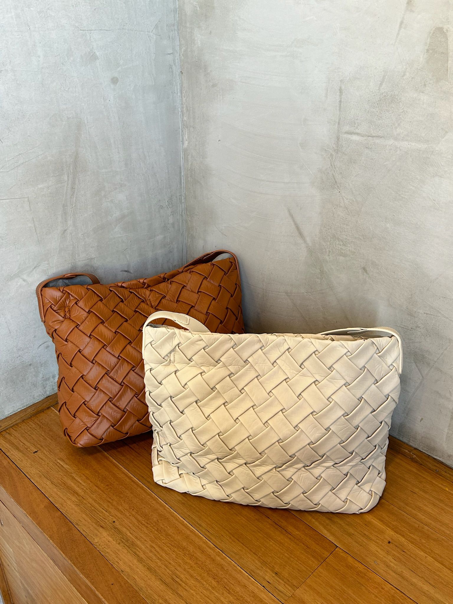Allison Woven Leather Bag