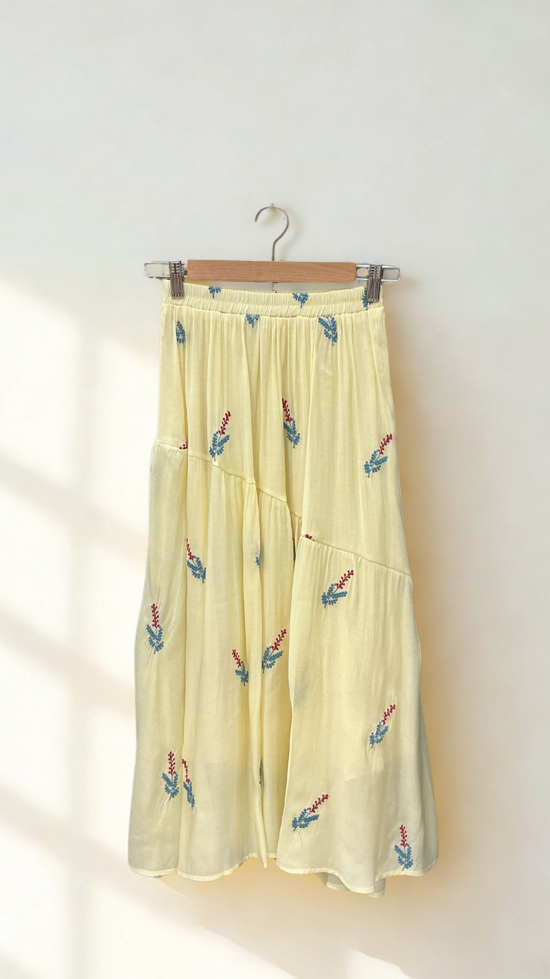 Floral Embroidered Skirt