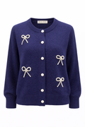 Pearl Bow Cardigan