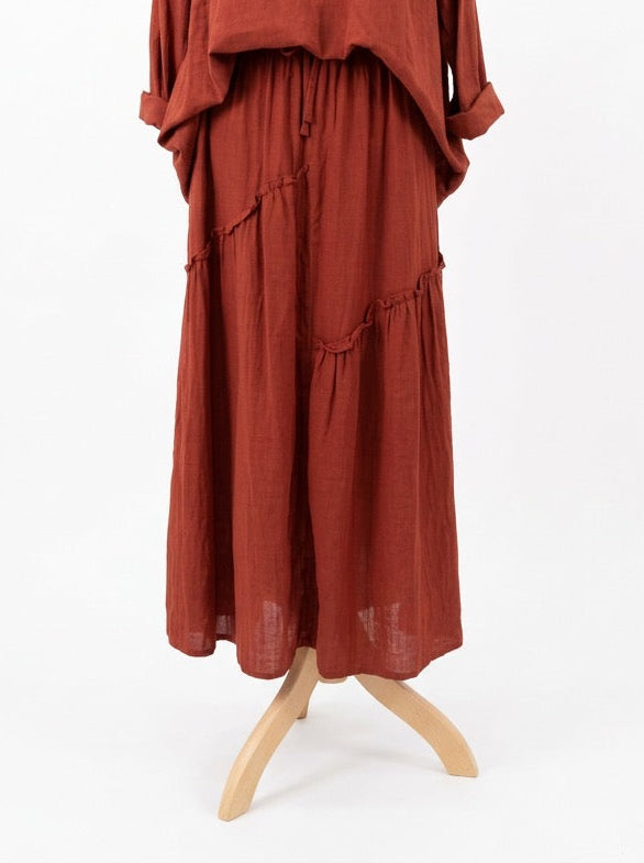 Aubrey Cotton Maxi Skirt