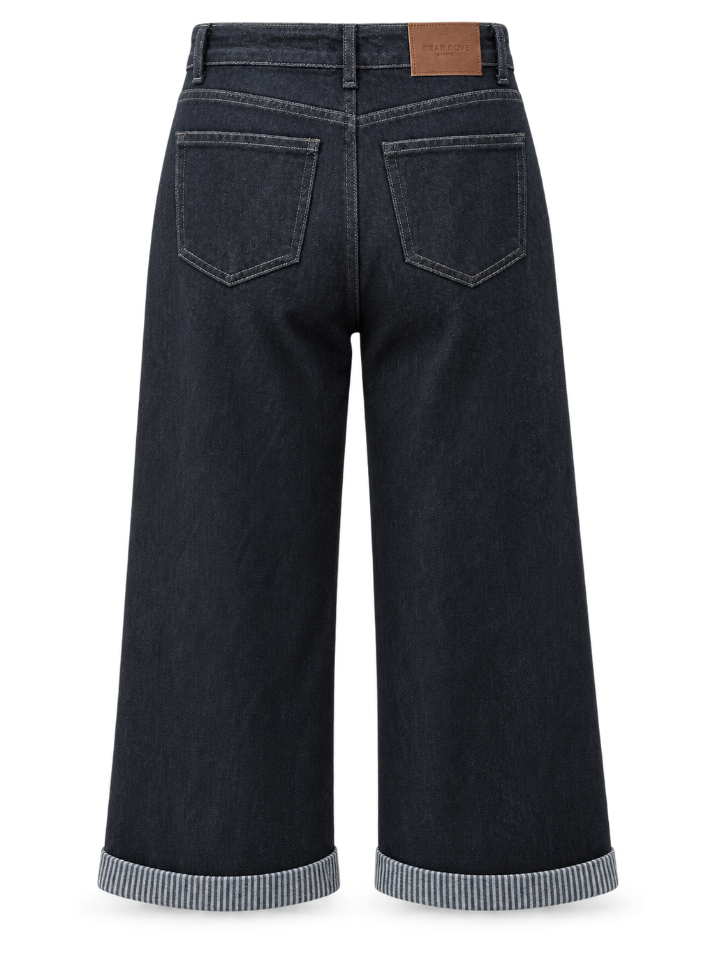 Harriet Wide Leg Cuff Jeans