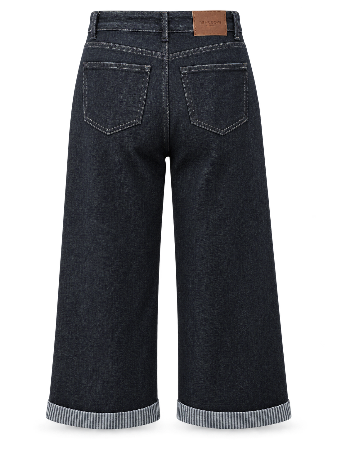 Harriet Wide Leg Cuff Jeans