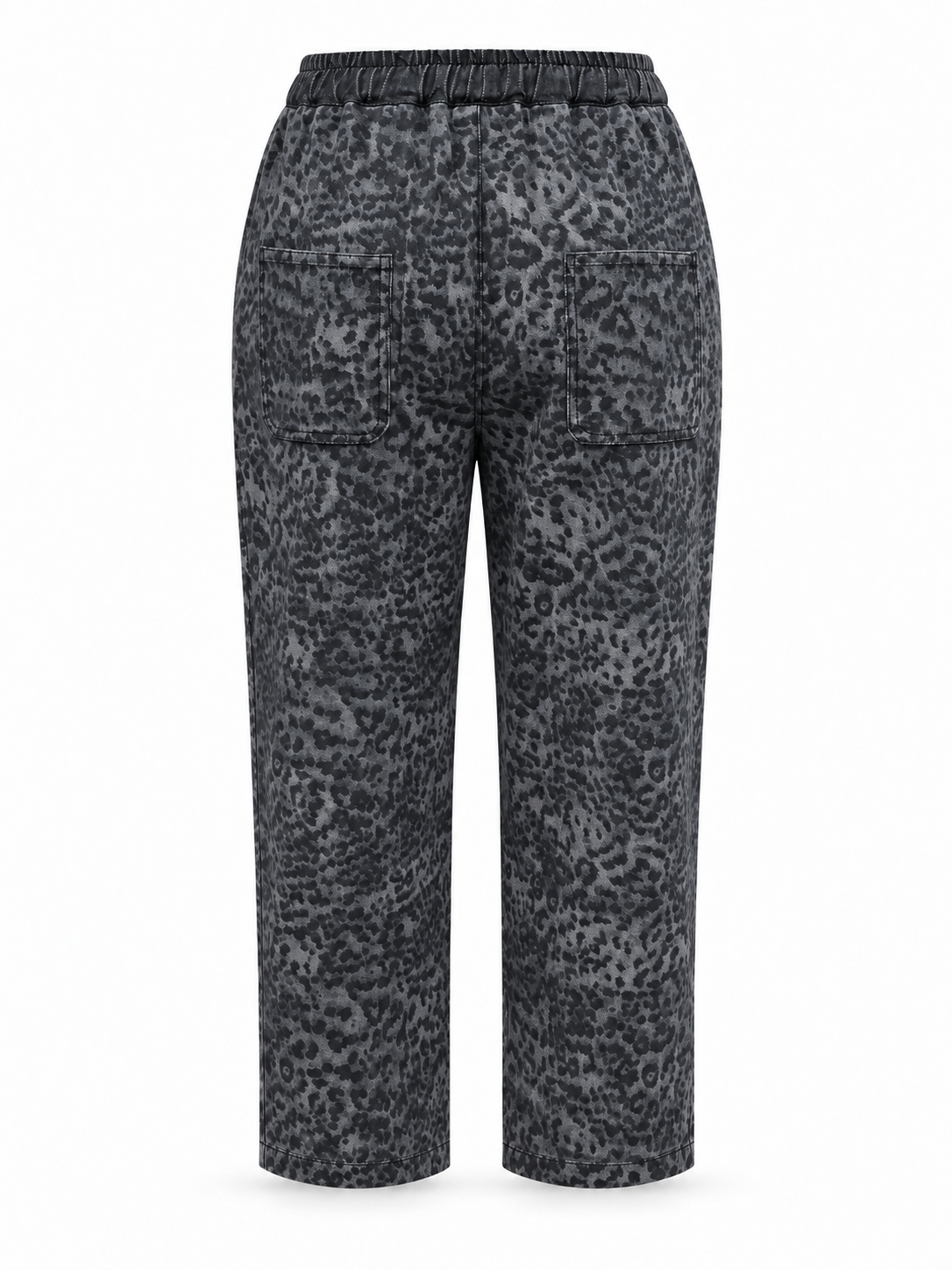Cleo Leopard Print Barrel Jeans