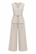 Autumn Beauty Striped Vest and Trousers Set