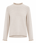 Ruffle Neck Knit Jumper
