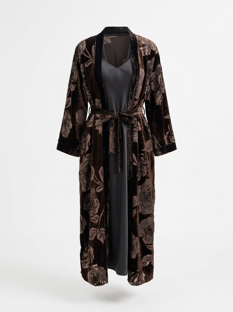 Rose Velvet Robe
