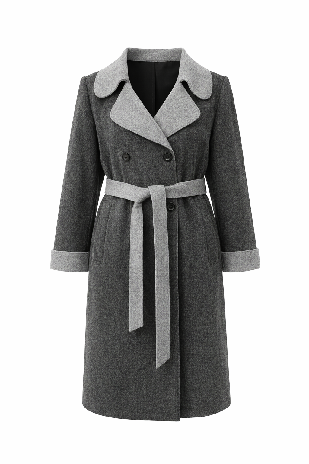 Two Tone Felt Coat
