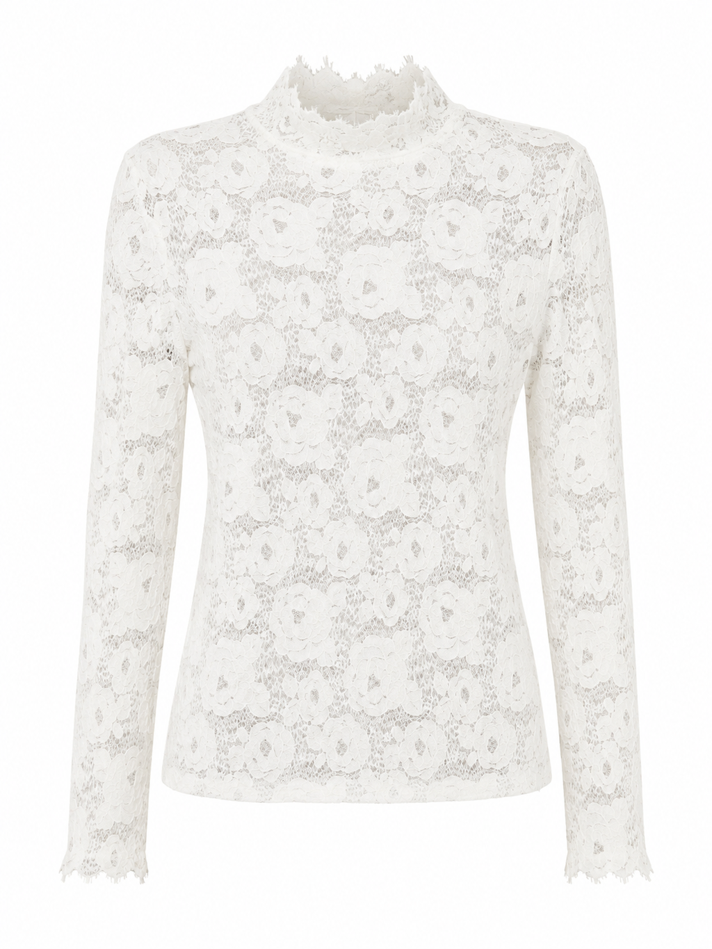 Rose Lace Turtleneck