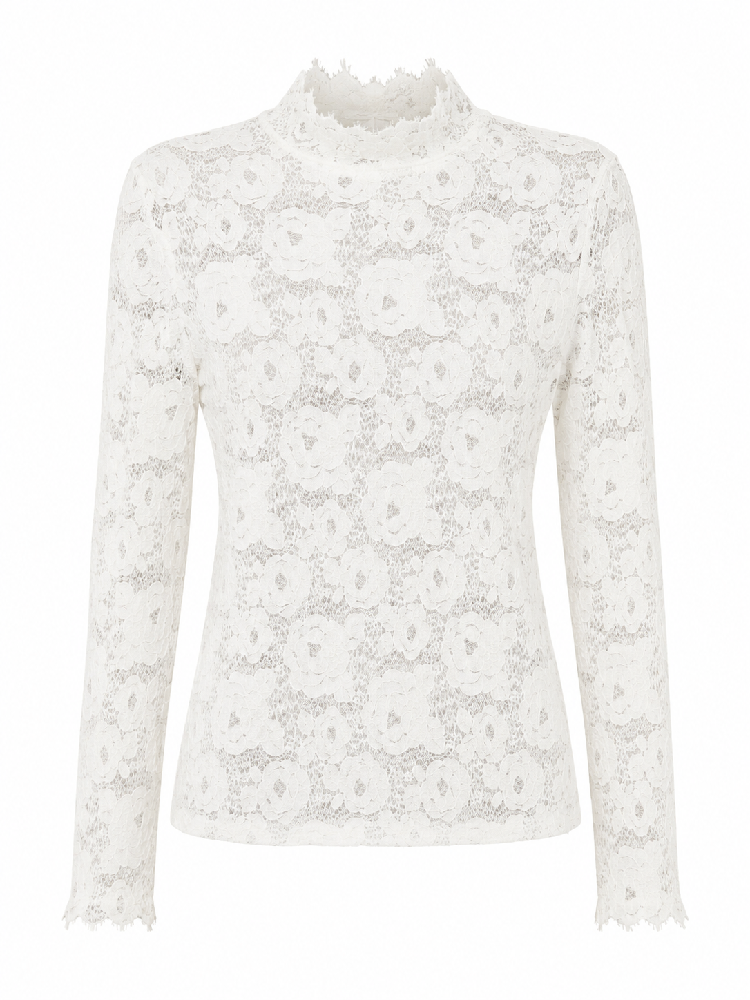 Rose Lace Turtleneck