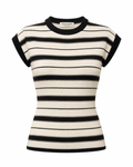 Striped Knit Blouse