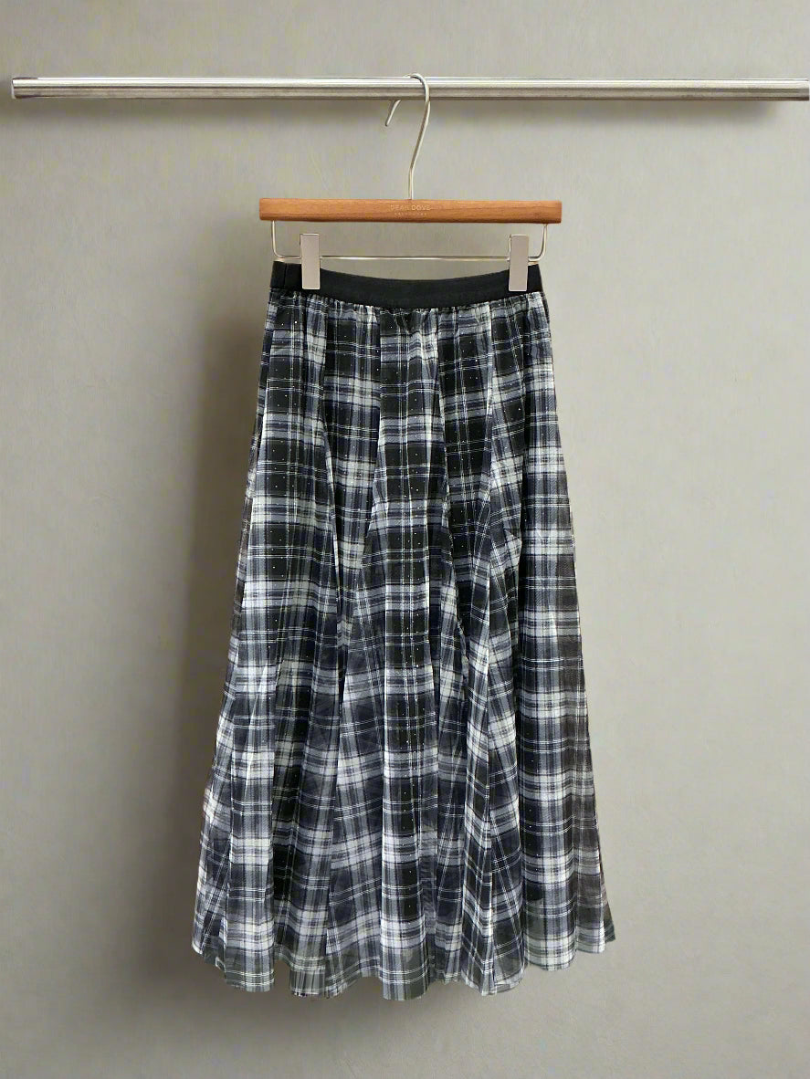 Mary Checked Tulle Skirt