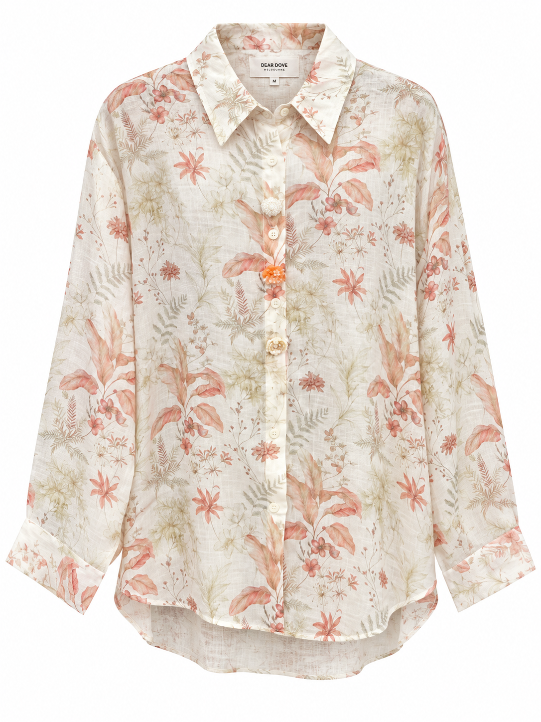 Janet Floral Linen Shirt