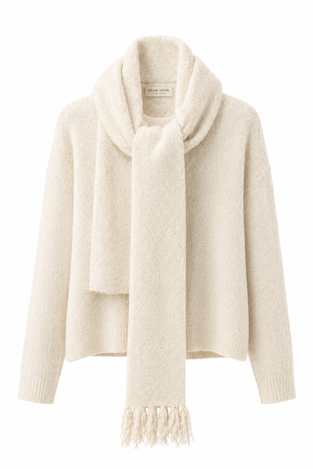 Amira Wool Jumper Set with Scarf
