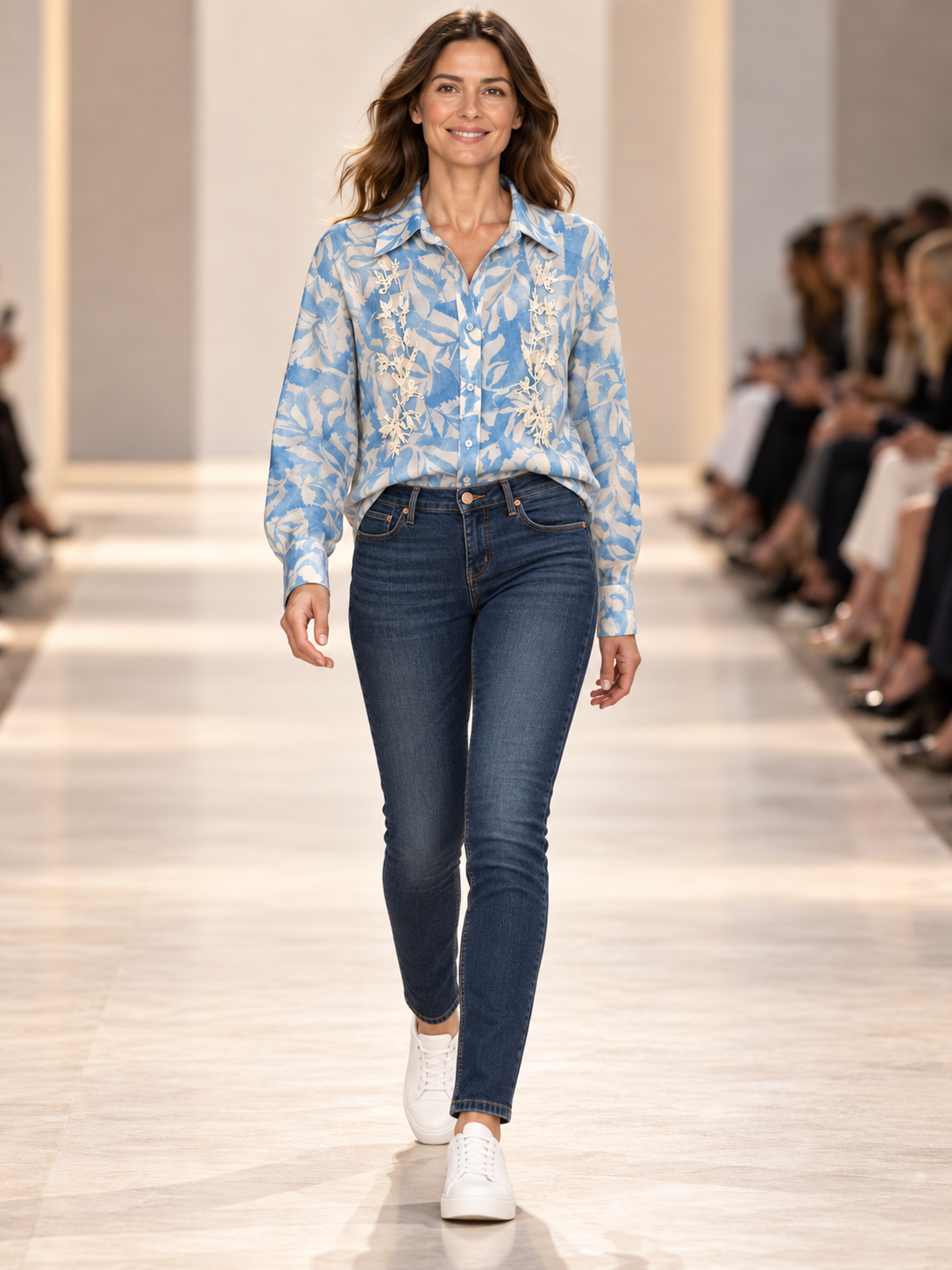 Flora Embroidered Sequin Shirt