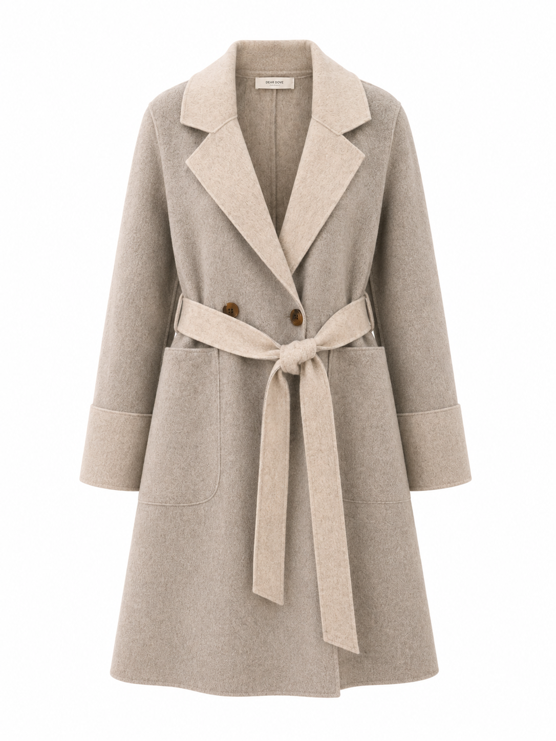 Two Tone Felt Coat