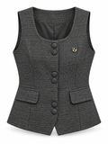 Angelina Tweed Vest