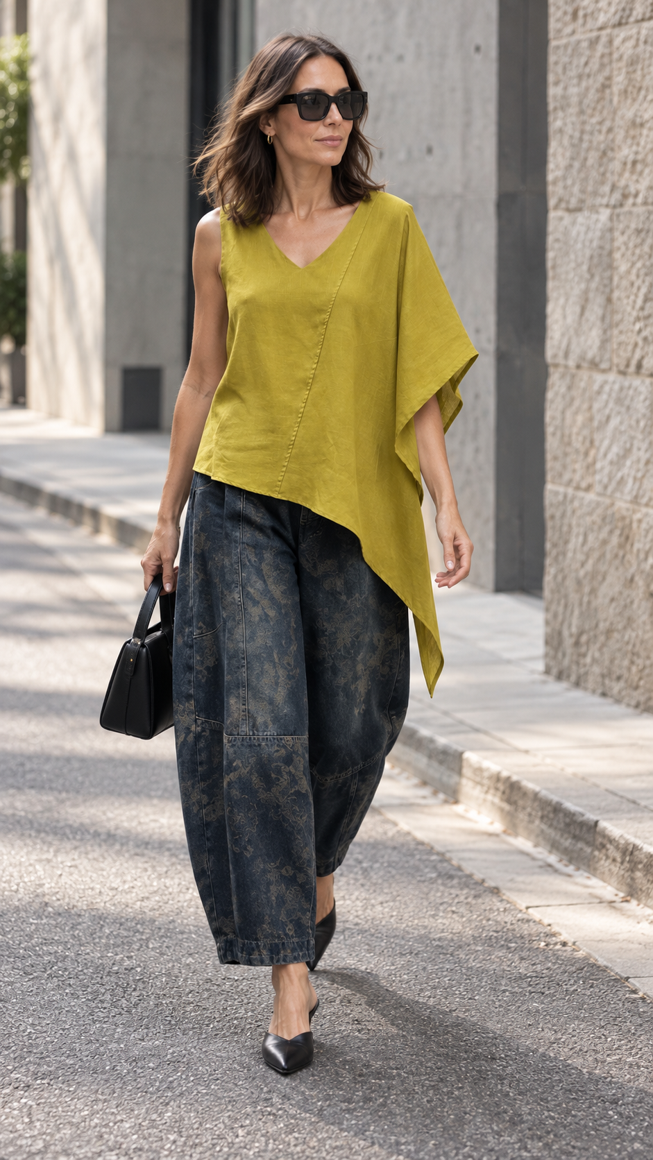 Diane Asymmetrical Top