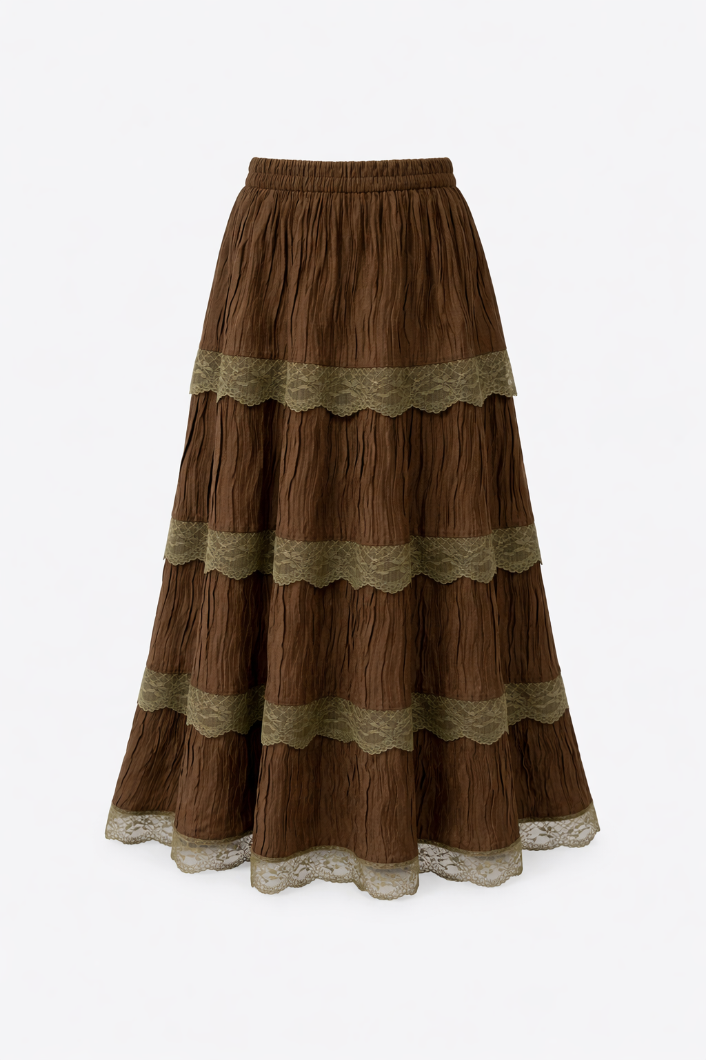 Velvet Lace Tiered Skirt