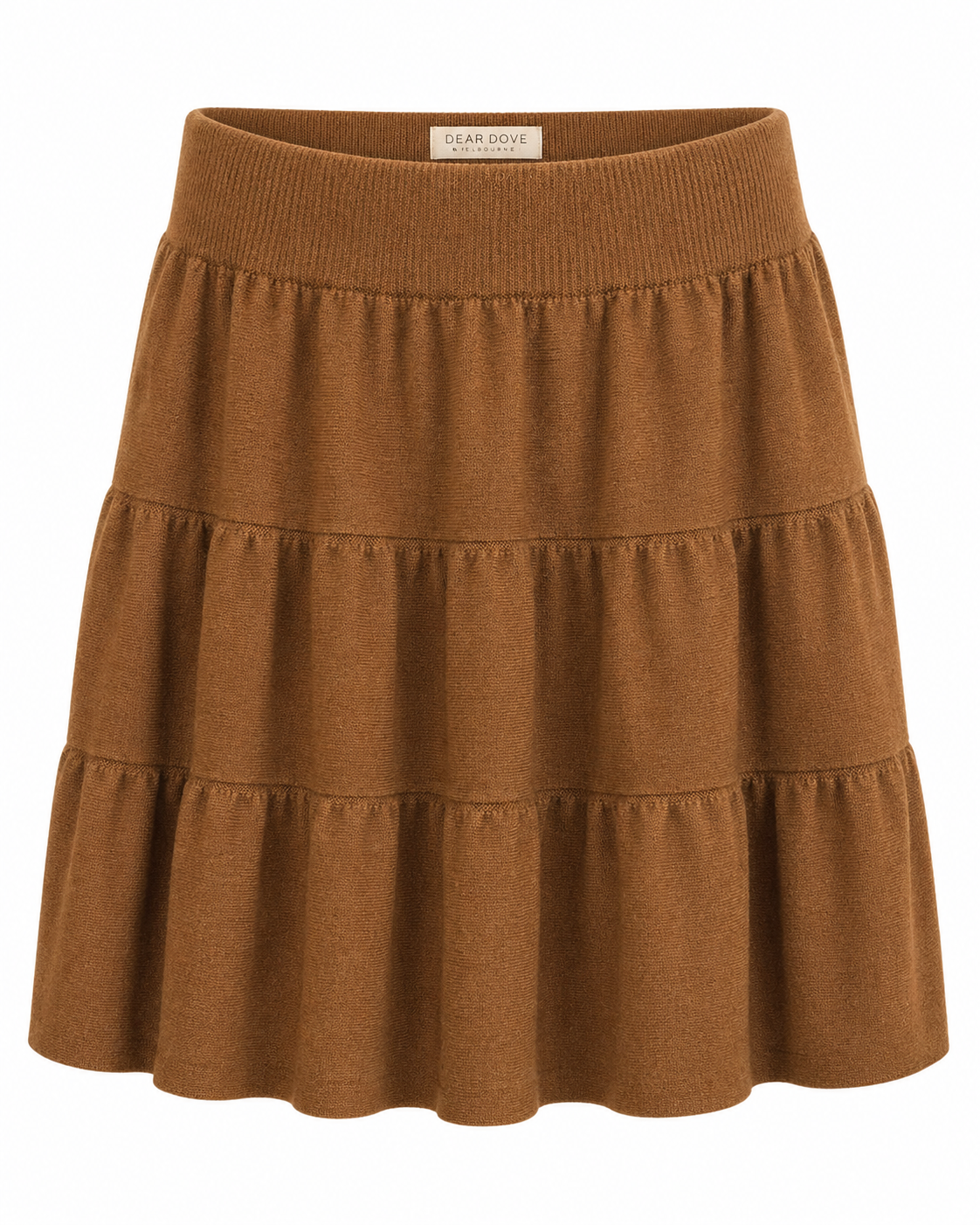 Flounce Knit Mini Skirt