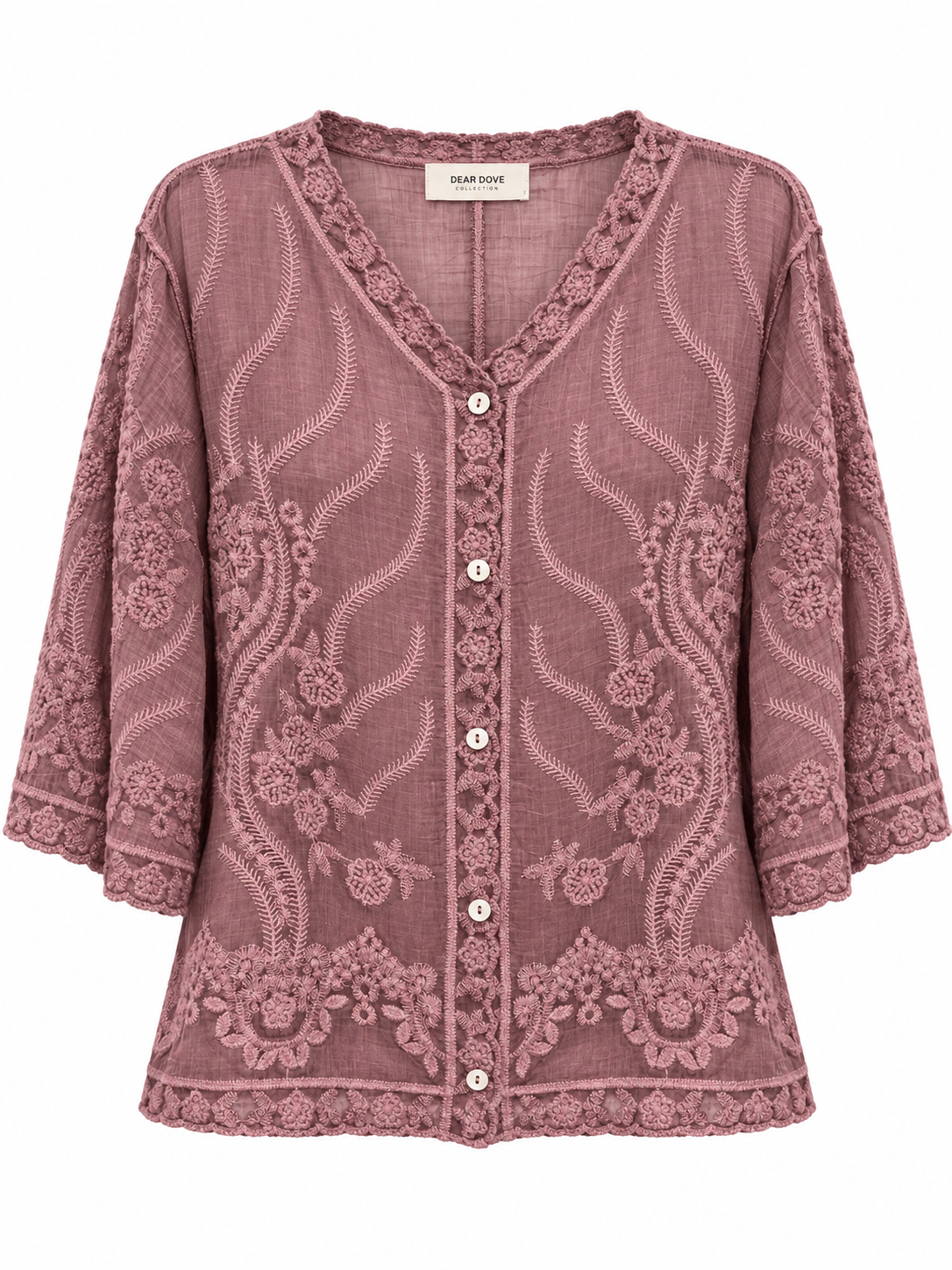Vivian Embroidered Cotton Blouse