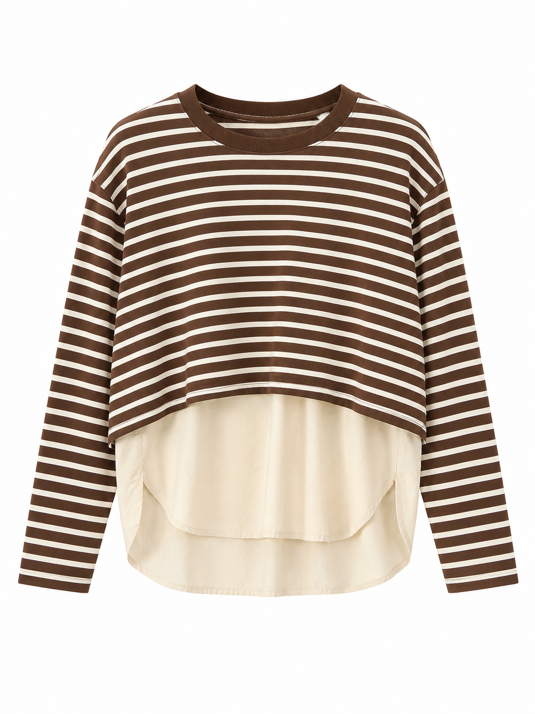 Soft Striped Cotton Sweatshirt