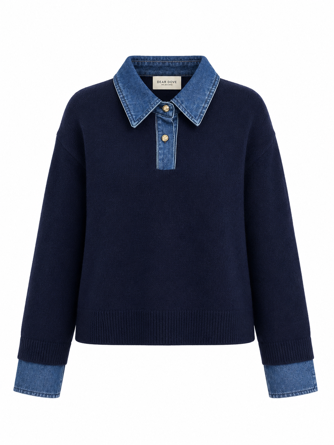Denim Knit Jumper