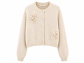 Alya Flower Embroidered Soft Knit Cardigan