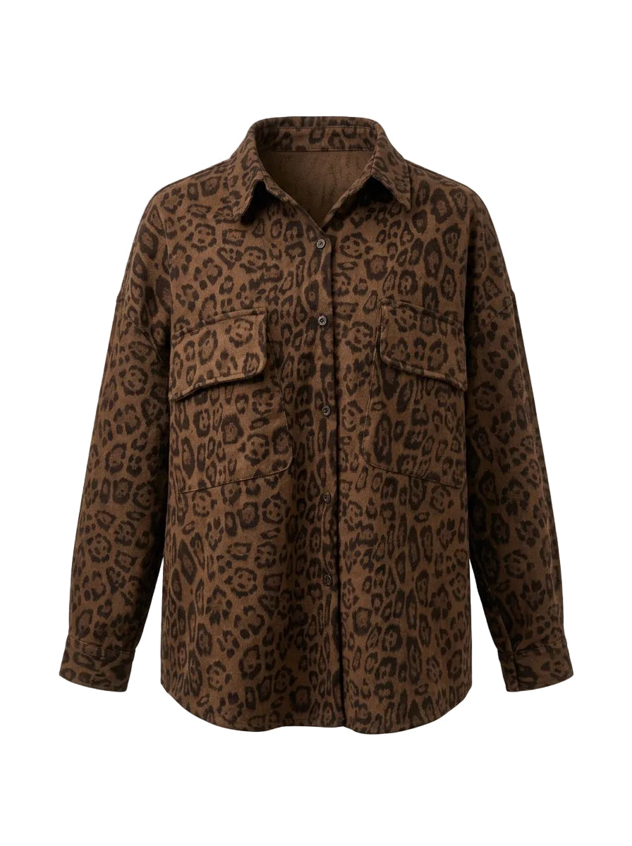 Leopard Shirt Jacket